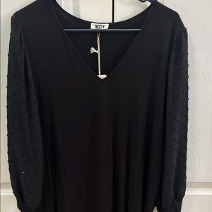 West Kei Black Long Sleeve Shirt